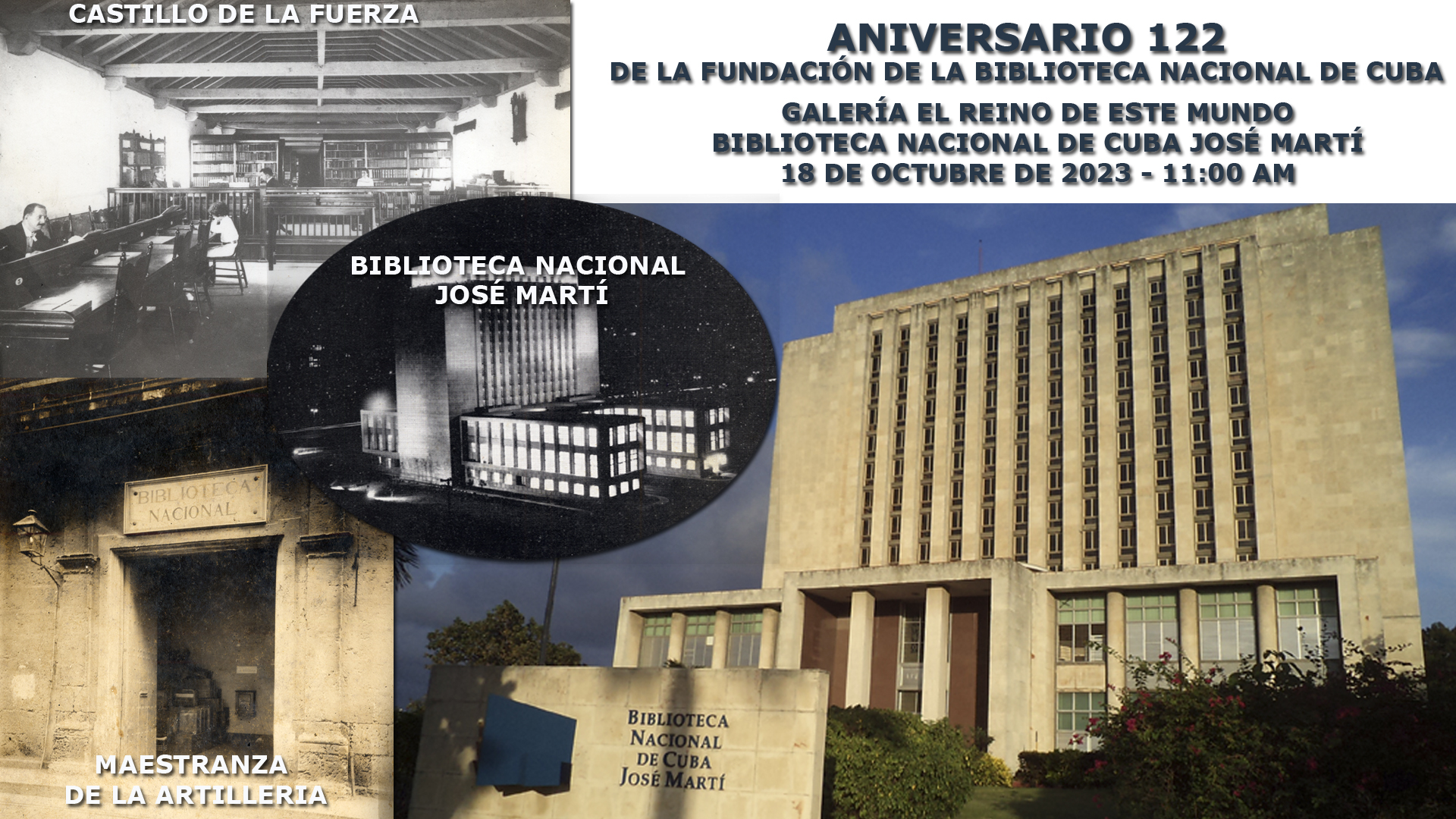 Foto del evento Aniversario 122 de la Fundación de la Biblioteca Nacional de Cuba